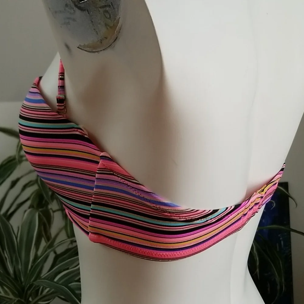Victoria's Secret Strip Bandeau Pushup Bikini Top